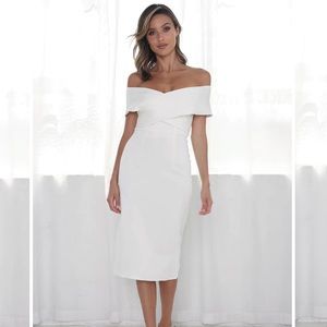 NWOT! JAUS! White dress! Size Large